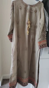 asian pakistani indian wedding/party wear dress - Picture 1 of 18