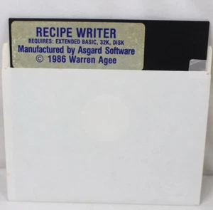 Vintage Software Computer Game TI99/4A 32K Disk Asgard Recipe Writer Warren Agee - Photo 1/3