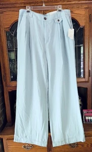 Wide Leg pants Size 14 High rise Blue A New Day NWT - Picture 1 of 11