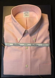 New Classic Brooks Brothers 16 1/2x33 Button Down Collar Non-Iron Dress Shirt - Picture 1 of 5