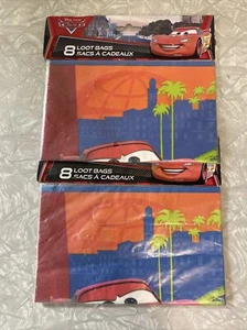16 Children Kids Birthday Party Loot Gift Bags. Disney Cars. Lightning McQueen. - Picture 1 of 3