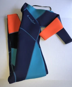 C1 OMGear Women's 3mm Neoprene Full Body UV Protection Wetsuit Large Blue/Orange - Picture 1 of 5