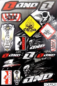 ONE INDUSTRIES MOTORCYCLE STICKER SHEET GRAPHICS SET DECAL KIT - Bild 1 von 2