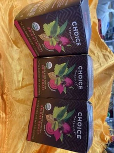 Choice Organics Bright Roast Bloom & Brew Puerh 16 Tea Bags 3 Boxes ( shelf) - Picture 1 of 8