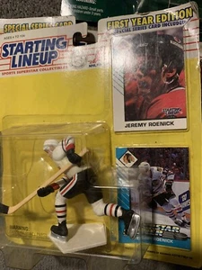 Alineación inicial 1993 primer año Jeremy Roenick Chicago Blackhawks hockey NHL SIN USAR, EN CAJA - Imagen 1 de 1