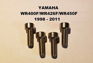 Yamaha WR400F WR426F WR450F (1998-2011) Stainless Carburetor Float Bowl Screws