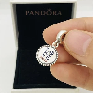 Pandora Love Nashville Dangle Charm Nashville Flag Pendant S925 Silver with box - Picture 1 of 5