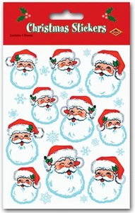 Pfeife Weihnachtsmann Gesicht Aufkleber - Bild 1 von 2