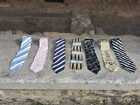 Lot of 7 man yies, lot of seven vintage silk ties