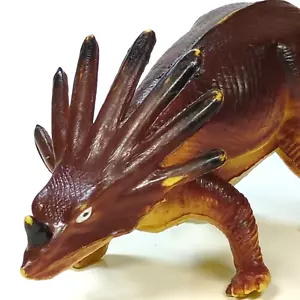 Imperial Triceratops Protoceratops Chinasaur Kaiju Rubber Dinosaur 1985 Vintage - Picture 1 of 15