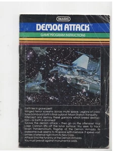 Demon Attack Atari 2600 MANUAL ONLY Authentic Original - Picture 1 of 1