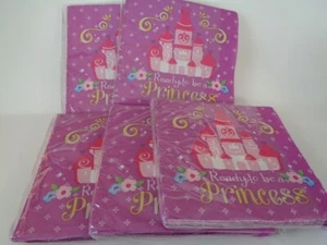 LOT 5 PACK x SOFIA THE FIRST 80 ct 2PLY LUNCH NAPKINS, MADE IN USA OPEN PACKETS - Picture 1 of 2