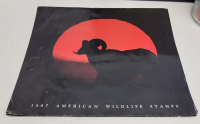 1987 AMERICAN WILDLIFE STAMPS BOOK FULL SHEET INCLUDED 22 CENTS STAMPS - Image 1 of 4