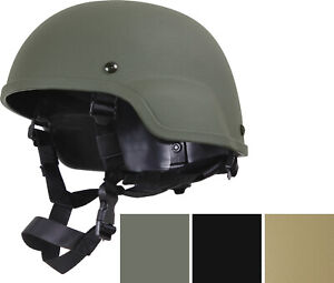 Tactical Hard ABS Helmet + Chin Straps, Modular MICH-2000 Replica Military Army
