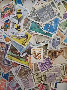 100 World Stamps- All Different, used, - Picture 1 of 1