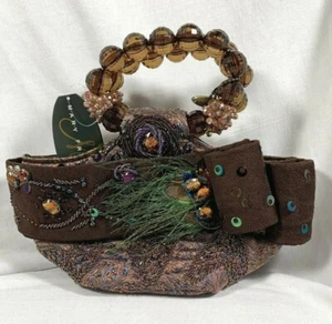 NUEVO BOLSO DE MANO DE NOCHE RETIRADO MARY FRANCES RECOMPENSA #1267 MONEDERO - Imagen 1 de 11