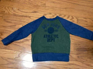 Boys P. S. from Aeropostale blue green Nee York Athletic Dept. sweatshirt size 5 - Picture 1 of 4