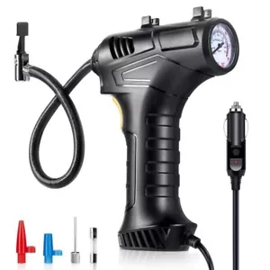 Gonfleur de Pneus Portatif Compresseur d'air de Voiture LED 120PSI 12V 3 buses - Imagen 1 de 5