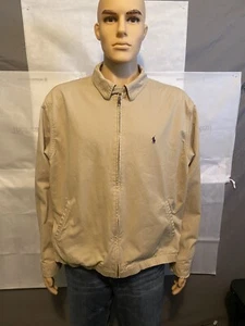 Polo Ralph Lauren Jacket XL Full Zip 100% Cotton - Picture 1 of 11