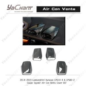 Cubierta de ventilación de aire acondicionado de carbono seco 4 piezas para 14-19 Lambo Huracan LP610-4 y LP580-2 - Imagen 1 de 12