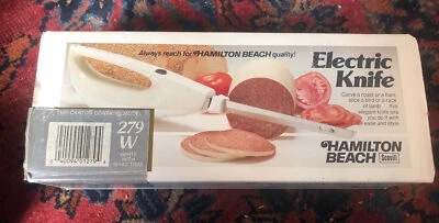 电动刀雕刻汉密尔顿海滩 279W 带盒手册,灰色和白色 — 第 1/4 张图片