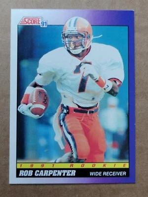 Rob Carpenter 1991 Score Rookie Football Card #570 - Image 1 of 4
