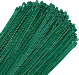 Grüne Reißverschlussbinder 6 Zoll 3 mm dunkelgrün Nylon Garten Kabelbinder selbstsichernd C - Bild 1 von 12