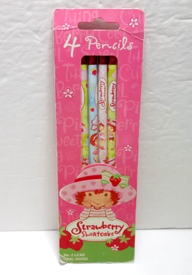 Strawberry Shortcake 2006 No.2 Pencils American Greetings READ - Image 1 of 4