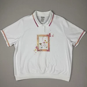 Koret Francisca Womens Top Size 2X Vintage 80’s Coastal Grandmother - Picture 1 of 8