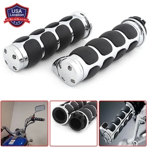 Empuñaduras de manillar de motocicleta de 26 mm para Harley Softail Honda Yamaha Kawasaki - Imagen 1 de 17