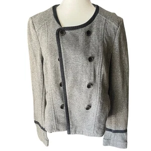 LOFT graue Jacke Blazer Damen Größe L Knopfleiste Karriere Freizeit Kadett neutral - Bild 1 von 7