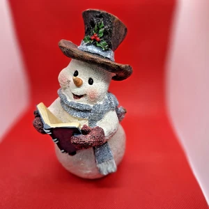 Pupazzo di neve natalizio che canta con cappello superiore 6" decorazione statuina - Foto 1 di 8