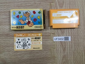 UF3402 Popeye English BOXED NES Famicom Japan