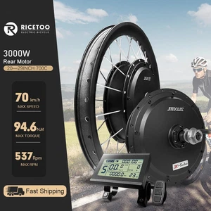 72V 3000W Elektrofahrrad Umbausatz Nabenmotor Rad 20-29 Zoll 700C 3,0 Reifen - Bild 1 von 27