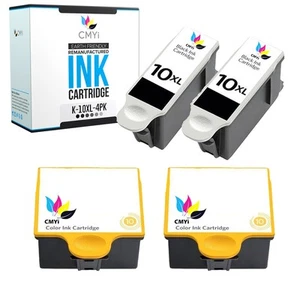 CMYi 4PK Compatible Printer Ink 10B 10C for Kodak ESP 9250, 6150, 5100, 5300 - Picture 1 of 7