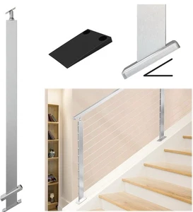 Muzata Slope Kabel Geländerpfosten 36 Zoll für 25-40 Grad Neigung (1 Pfosten) - Bild 1 von 8