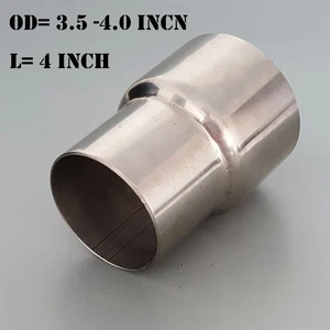 Tubo de admisión de aire intercooler turbo de acero inoxidable 102 mm longitud OD de 3,5""-4,0"" - Imagen 1 de 5