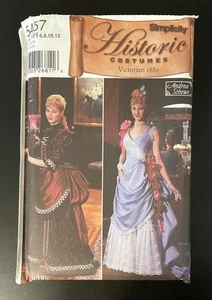 Simplicity Pattern 5457 Historic Victorian 1800s Bustle Dress Gr. 6-12 Uncut - Bild 1 von 2