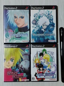 PlayStation 2 Game Software Set of 4 Tales of series Rebirth Legendia Destiny 2 - Picture 1 of 9