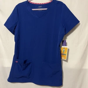 Neu mit Etikett Cherokee Heart Soul Galaxy Blue Large Damen-Peeling-Top - Bild 1 von 5