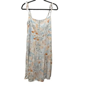 Kenny Flowers x Mauna Kea The Island Time Tiered Dress L Knee Length Beach Boho - Picture 1 of 9