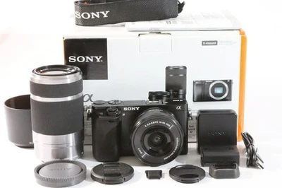 [Top Mint in Box] Sony Alpha a6000 Mirrorless Camera Double Zoom Lenses Kit B829 - Image 1 of 4
