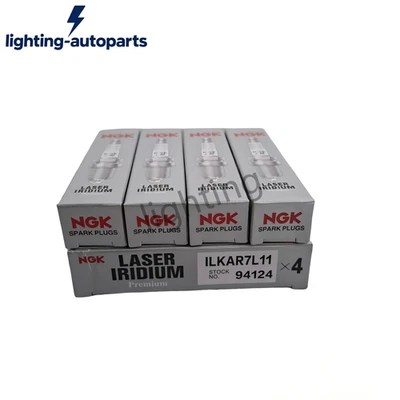 4PCS NGK Laser Iridium Spark Plugs 94124 ILKAR7L11 For Mazda CX-30 CX-5 - Image 1 of 4