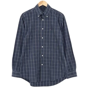Camicia A Righe Blu Tommy Hilfiger A Maniche Lunghe Uomo Taglia S Piccola - Foto 1 di 7
