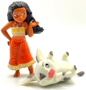 Juego de figuras MOANA & PUA WALT DISNEY PRINCESA DEL OCÉANO MASCOTA CERDO PELÍCULA PVC JUGUETE ¡Juego! - Imagen 1 de 3