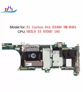 01YR219 für Lenovo ThinkPad X1 Carbon 6. Hauptplatine EX480 NM-B481 i5-8350U 16G - Bild 1 von 5