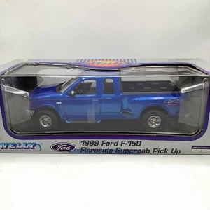 Welly 1:18 diecast 1999 Ford F-150 Flareside Supercab Pickup, Blue - Picture 1 of 4