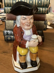 Antique Sitzendorf Seated Colonial Man Toby Jug Germany early 20th C - Picture 1 of 10