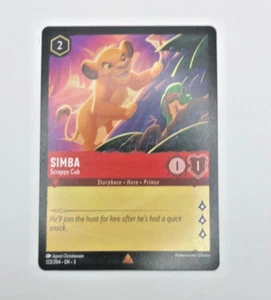 Simba - Scrappy Cub 2024 Lorcana Into the Inklands H64 #123 Rare NON-Foil - Bild 1 von 1