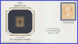 USA1 # 71 U/A GOLDEN REPLICA non FDC Franklin Benjamin - Picture 1 of 1